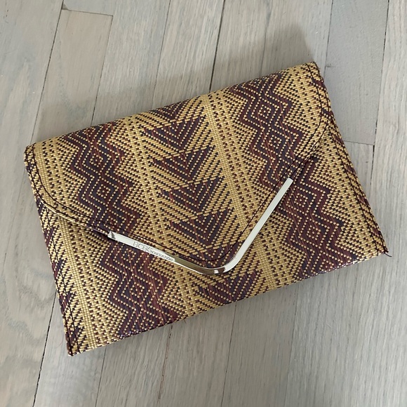 BCBG Generation Raffia/Woven Straw Envelope Bag - Picture 2 of 2